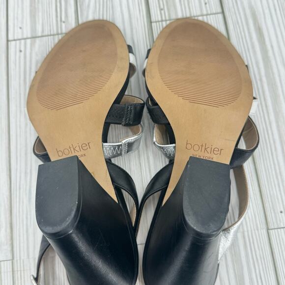 Botkier Sera colorblock caged block heel ankle strap dress sandals black 8.5 - Picture 12 of 15